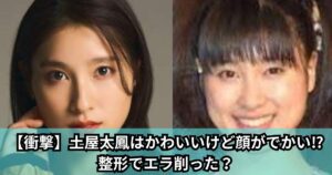 【衝撃】土屋太鳳はかわいいけど顔がでかい⁉整形でエラ削った?